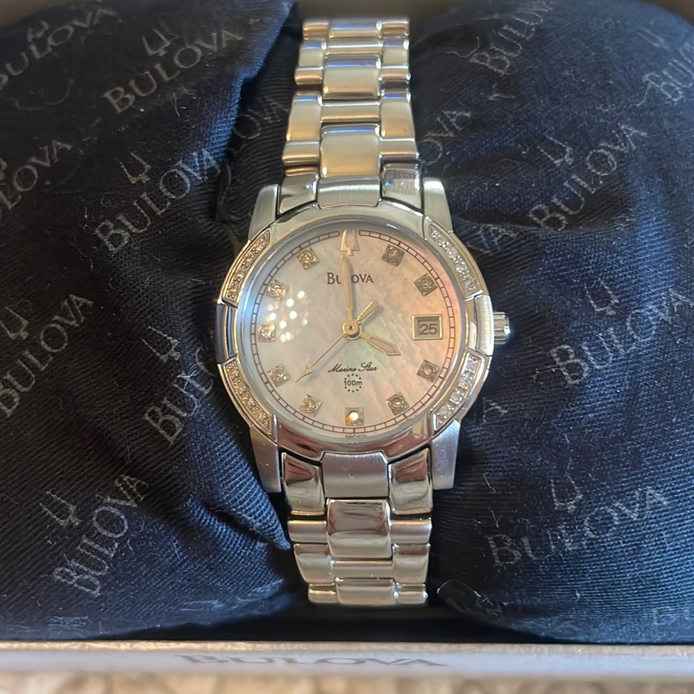 Bulova watch 26 diamonds.